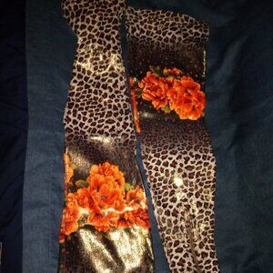 " THE EYE OF THE LEOPARD "  Leopard with a Shimmer Thigh High  ( BRAND NEW !!! )